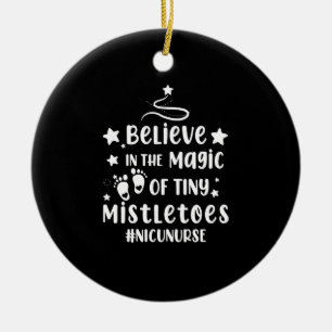 Décoration En Céramique Croyez En La Magie Des Minuscules Mistletoes Nicu 