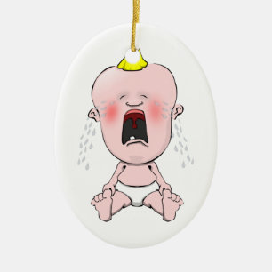 Décoration En Céramique Crying Baby