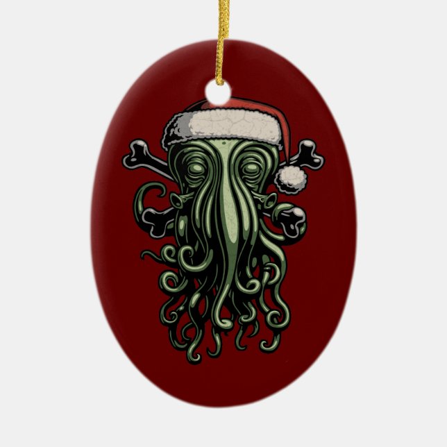 Décoration En Céramique Cthulhu Claus (Devant)