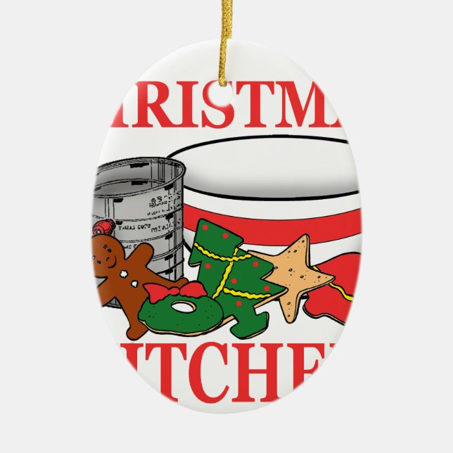 Décoration En Céramique cuisine de noël (Devant)