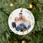 Custom Elegant 2 côté Famille Photo Noël