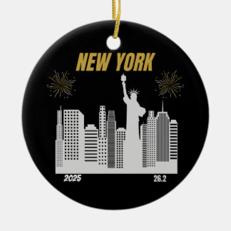 Décoration En Céramique Custom New York 2025 Marathon Runner Gift