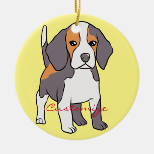 Décoration En Céramique Cute Beagle