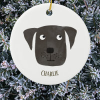 Cute Black Labrador Retriever Chien Nom personnali