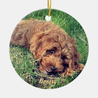 Décoration En Céramique Cute Golden Doodle Ceramic Ornament