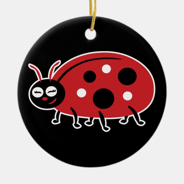 Décoration En Céramique Cute Ladybug (Devant)