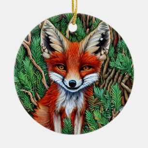 Décoration En Céramique Cute Little Wilderness Fox