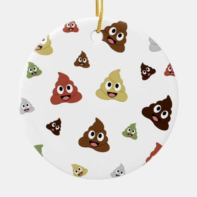 Décoration En Céramique Cute Poop emoji funny (Devant)