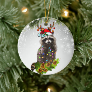 Décoration En Céramique Cute Raccoon forêt Jungle Faune Animaux