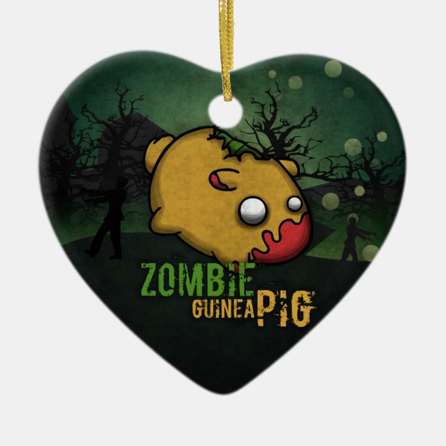 Décoration En Céramique Cute Zombie Guinea Pig (Devant)