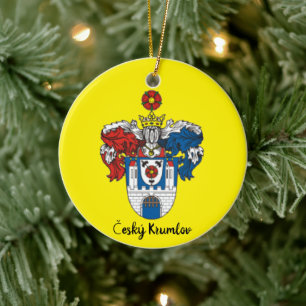 Décoration En Céramique Czech Republic: Český Krumlov Christmas Ornament
