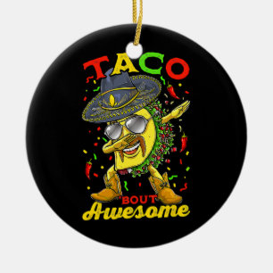 Décoration En Céramique Dabbing Taco Cinco De Mayo Garçons Hommes Cuisine 
