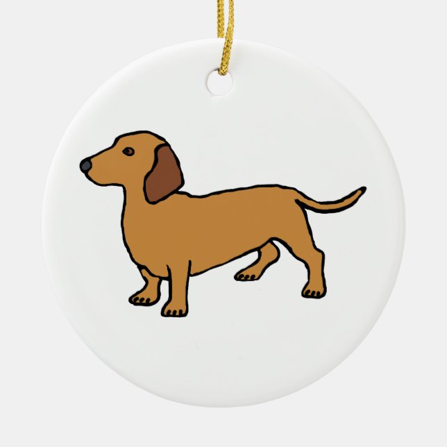 Décoration En Céramique Dachshund (Devant)