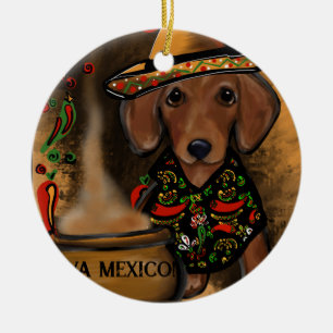 Décoration En Céramique Dachshund