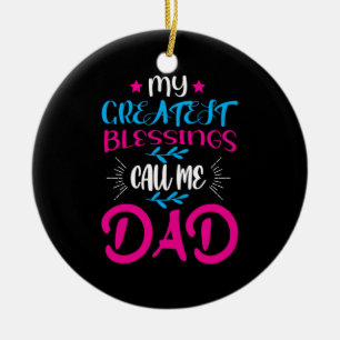 Décoration En Céramique Daddy Cadeau Mes plus grandes bénédictions Appelez