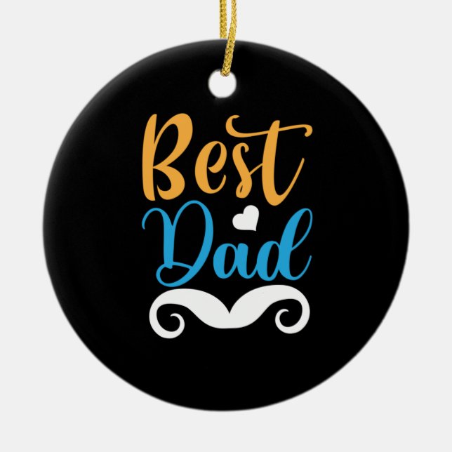 Décoration En Céramique Daddy Gift Best Papa (Devant)