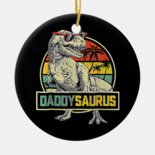 Décoration En Céramique Daddysaurus Funny T Rex Dinosaur Papa Vintage
