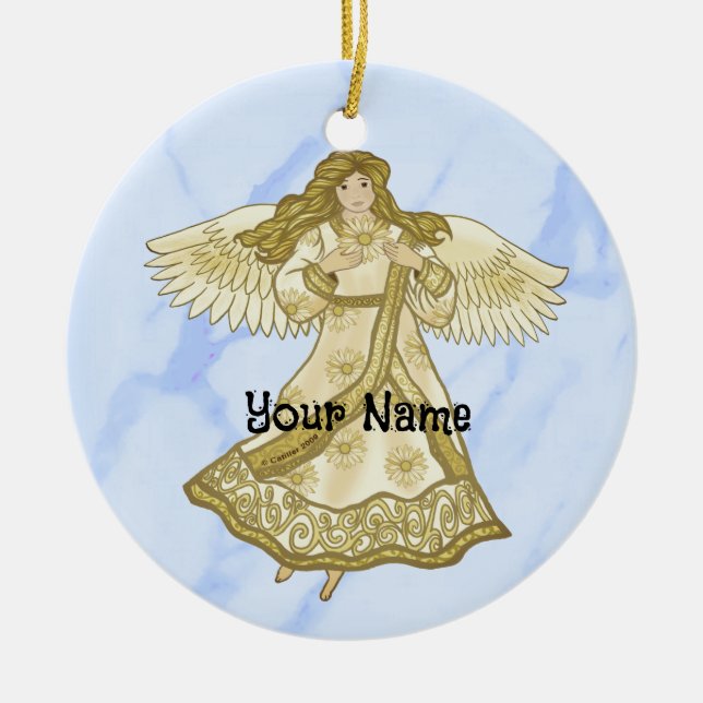 Décoration En Céramique Daisy Christian angel (Devant)