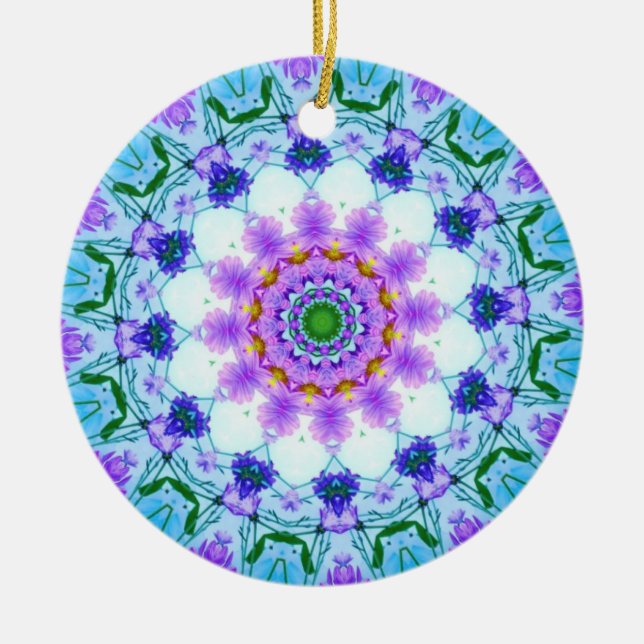 Décoration En Céramique Daisy Mandala (Devant)