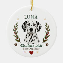 Dalmatien personnalisé pour Noël