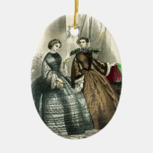 Décoration En Céramique Dames de fantaisie de femmes victoriennes de
