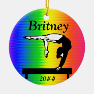 DÉCORATION EN CÉRAMIQUE DANGEZZLING PERSONNALISÉ ORNAMENT GYMNASTIQUE
