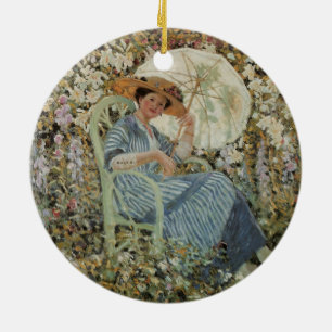 Décoration En Céramique Dans le jardin, Giverny par Frederick Frieseke