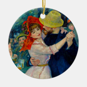 Décoration En Céramique Danse à Bougival Pierre Renoir