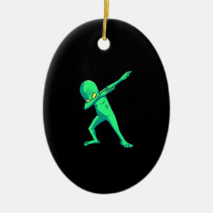 Décoration En Céramique Danse cadeau   Dabbing Alien Halloween Dab Dance