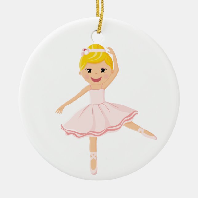 Décoration En Céramique Danseur de ballerine blond (Devant)
