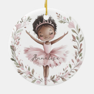 Décoration En Céramique Danseur de ballon afro-américain