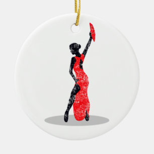 Décoration En Céramique Danseur flamenco