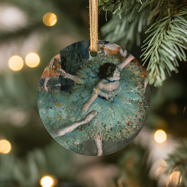 Décoration En Céramique Danseuse, danseuse en vert | Edgar Degas (Créateur téléchargé)