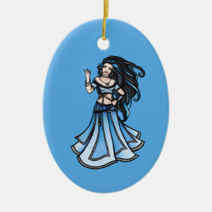Décoration En Céramique Danseuse du ventre d'hiver