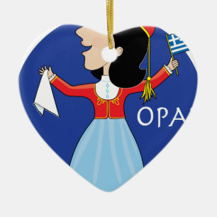 Décoration En Céramique Danseuse grecque