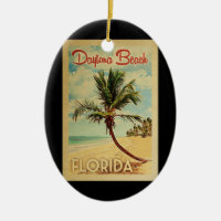 Daytona Beach Palm Tree Vintage voyage