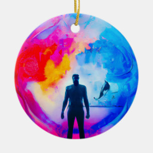 Décoration En Céramique Debout dans les couleurs
