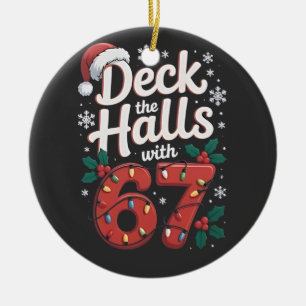 Décoration En Céramique Décorez les salles avec 6 7 Noël drôle Six Sept