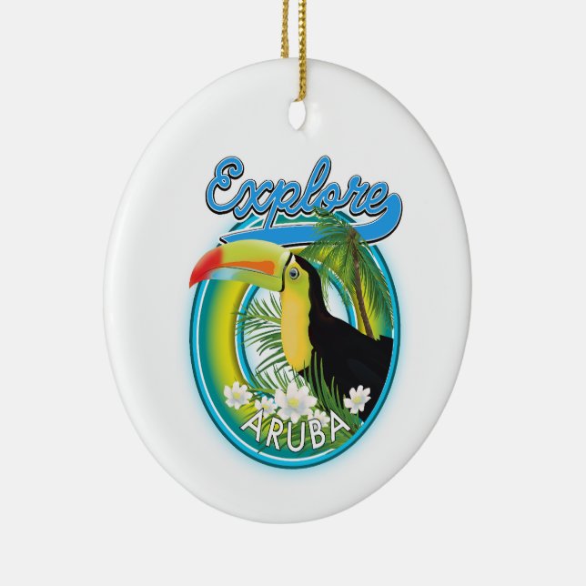 Décoration En Céramique Découvrez le logo Aruba (Droite)