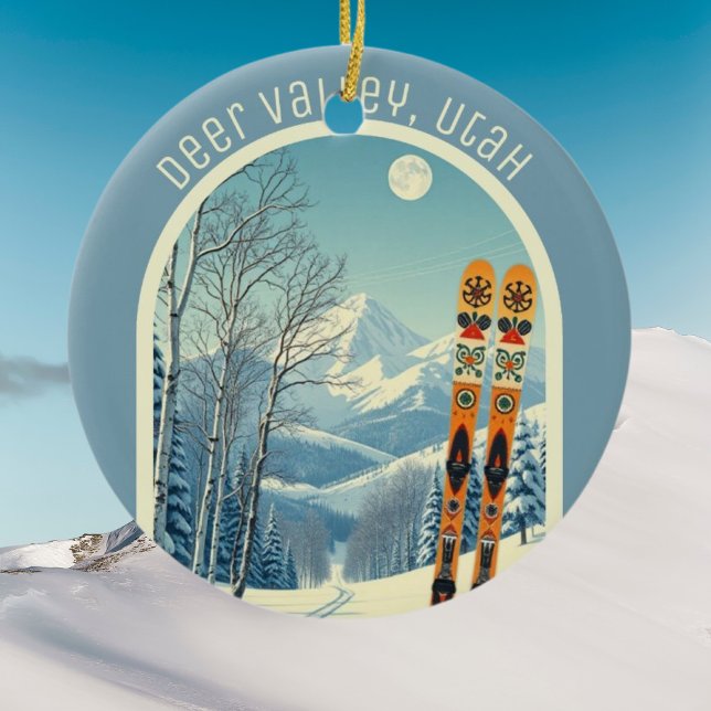 Décoration En Céramique Deer Valley Utah ski area souvenir  (Créateur téléchargé)