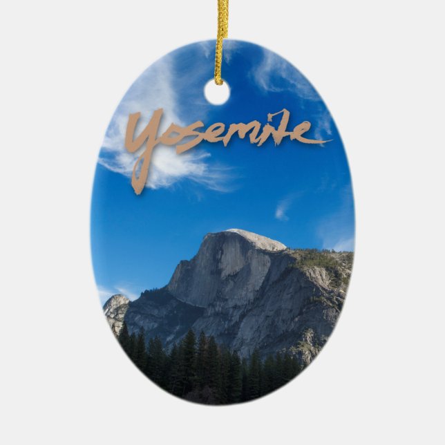 Décoration En Céramique Demi d'ornement de Yosemite de dôme (Devant)