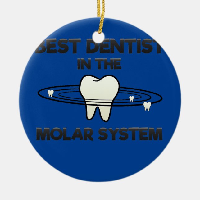 Décoration En Céramique Dental Assistant Dentiste dents Galaxie molaire (Devant)