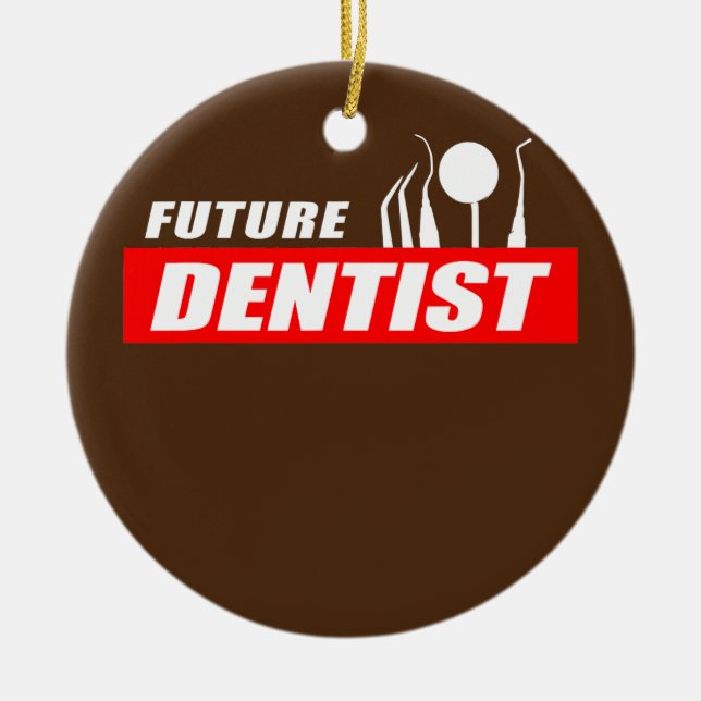 Décoration En Céramique Dental Student School Future Dentist Tools  (Devant)