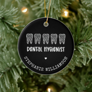 Décoration En Céramique Dentis hygiénistes dentaires personnalisés Emprein