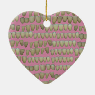 DÉCORATION EN CÉRAMIQUE DENTISTE DENTISTES ORTHODONTIQUES BOUCHE DE DENTS 