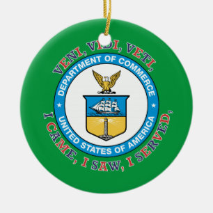 Décoration En Céramique DÉPARTEMENT DU COMMERCE VVV Shield