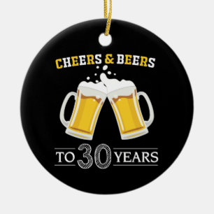Décoration En Céramique Des bières à 30 ans