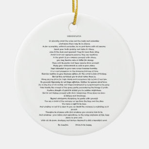 DÉCORATION EN CÉRAMIQUE DESIDERATA MAX ERHMANN ORNAMMENT
