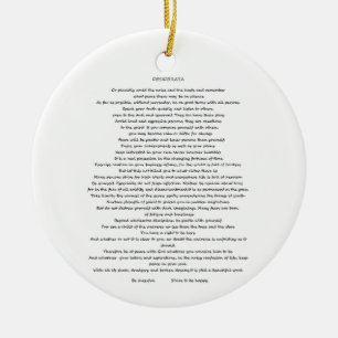 DÉCORATION EN CÉRAMIQUE DESIDERATA MAX ERHMANN ORNAMMENT
