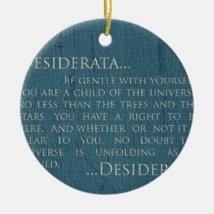 Décoration En Céramique Desiderata sur la toile